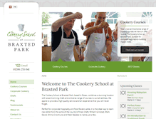 Tablet Screenshot of braxtedparkcookery.co.uk
